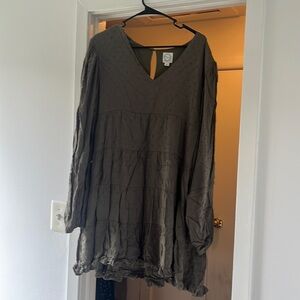 Tiered mini dress long sleeved